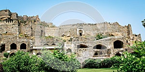 A View Of Golconda Fort Hyderabad