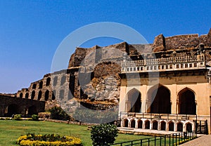 A View Of Golconda Fort Hyderabad
