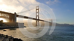 View of the Golden Gate Bride in San Francisco California