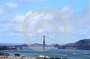 View on Golden Gate Bridge from Coit Tower.