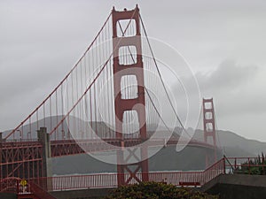 View on Golden Gate bridge in San Francisco