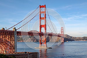 View of the Golden Gate Bridge . San Francisco, California, USA.