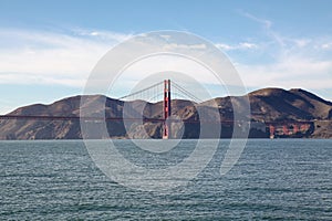 View of the Golden Gate Bridge . San Francisco, California, USA.