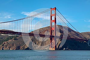 View of the Golden Gate Bridge . San Francisco, California, USA