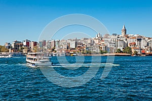 The view of the Golden Horn, Istanbul, Turkey