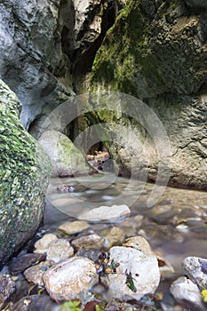 A view of Gole dell'Infernaccio, Marche