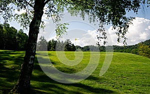 View of Golf Course with beautiful green field