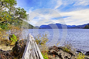 View of Gordon Bay Park in Cowichan Lake, Vancouver Island