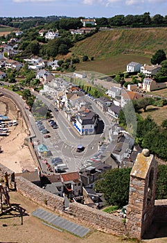 View from Gorey Castle, Jersey photo