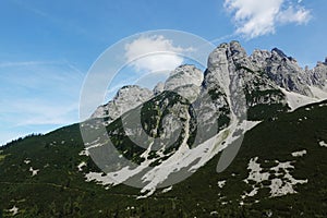 The view of Gosaukamm mountain ridge, Germany