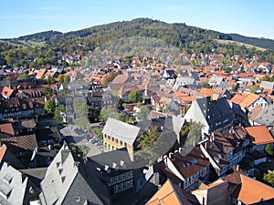 A view of Goslar in the Harz Mountains