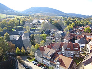 A view of Goslar in the Harz Mountains