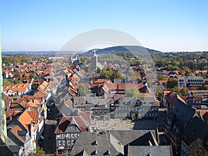 A view of Goslar in the Harz Mountains