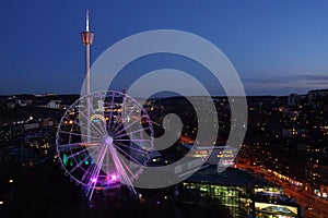 View of Gothenburg night in Sweden