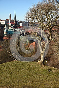 A view of Gothenburg from the Skansen Kronan redoubt, Sweden. Gotehburg.