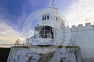 View of the Grade II Listed Point Lynas Lighthouse, Llaneilian, Anglesey
