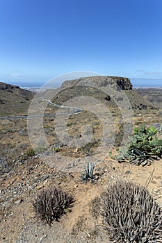 View of Gran Canaria from the Mirador de Arteara