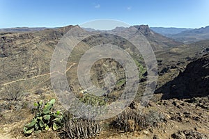 View of Gran Canaria from the Mirador de Arteara