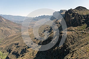 View of Gran Canaria from the Mirador de Arteara