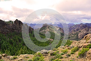 View from Gran Canaria Mountains