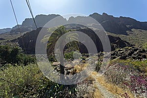 View of Gran Canaria from the valley of Arteara