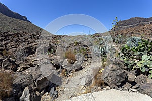 View of Gran Canaria from the valley of Arteara