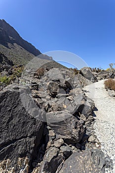 View of Gran Canaria from the valley of Arteara