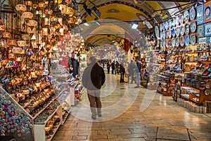 View of the the Grand Bazaar in Istanbul