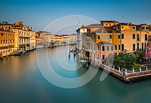 View on Grand Canal from Accademia Bridge at Sunrise photo