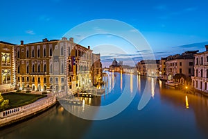 View on Grand Canal and Santa Maria della Salute Church