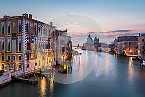 View on Grand Canal and Santa Maria della Salute Church