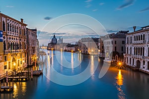 View on Grand Canal and Santa Maria della Salute Church