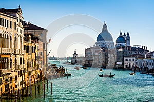 View of Grand Canal in Venice, Italy, from the Academia Bridge photo