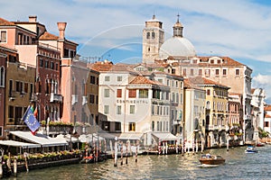 View of the grand canal in venise