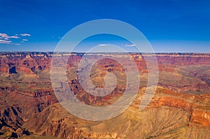 View of Grand Canyon`s Southern Rim from Mather Point