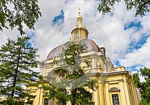 View of Grand Ducal Burial Vault Imperial house of Romanov in the Peter and Paul Cathedral, Russia