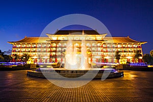 View of the Grand Hotel Kaohsiung at the night time