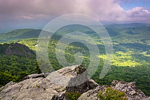 View from Grandfather Mountain, near Linville, North Carolina.