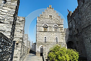 Gravensteen medieval castle in Ghent, Belgium