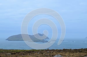 View of Great Blasket Island Off of Ireland