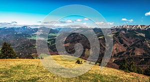 View from Great Fatra mountains on Liptov region, Slovakia