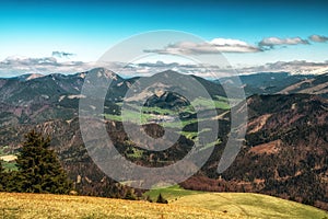 View from Great Fatra mountains on Liptov region, Slovakia