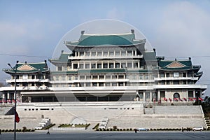 View of the Great Library of Pyongyang