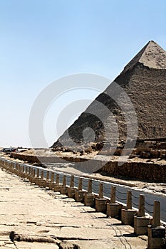 View of the Great Pyramids of Giza, Egypt