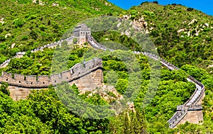 View of the Great Wall at Badaling - China