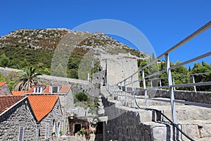 View of Great Wall, Ston