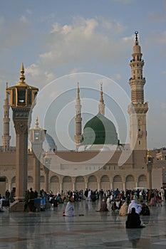 A View of Green Dome in al-Masjid an-Nabawi