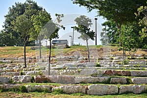View of greenery in Sacher Park Jerusalem