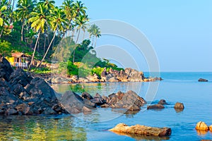 View for greeting card beach