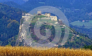 View of Griffen castle